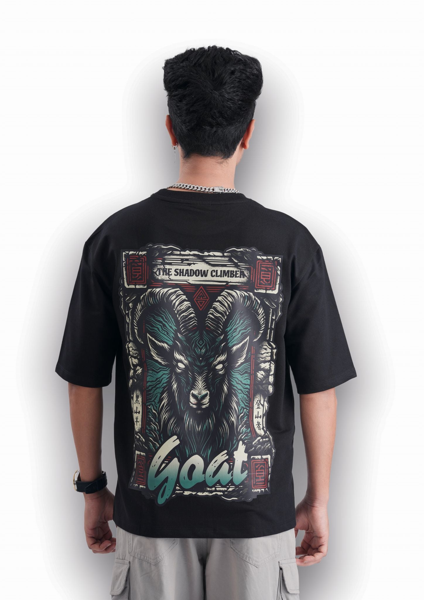 GOAT-Oversize Tee 100% Cotton French Terry