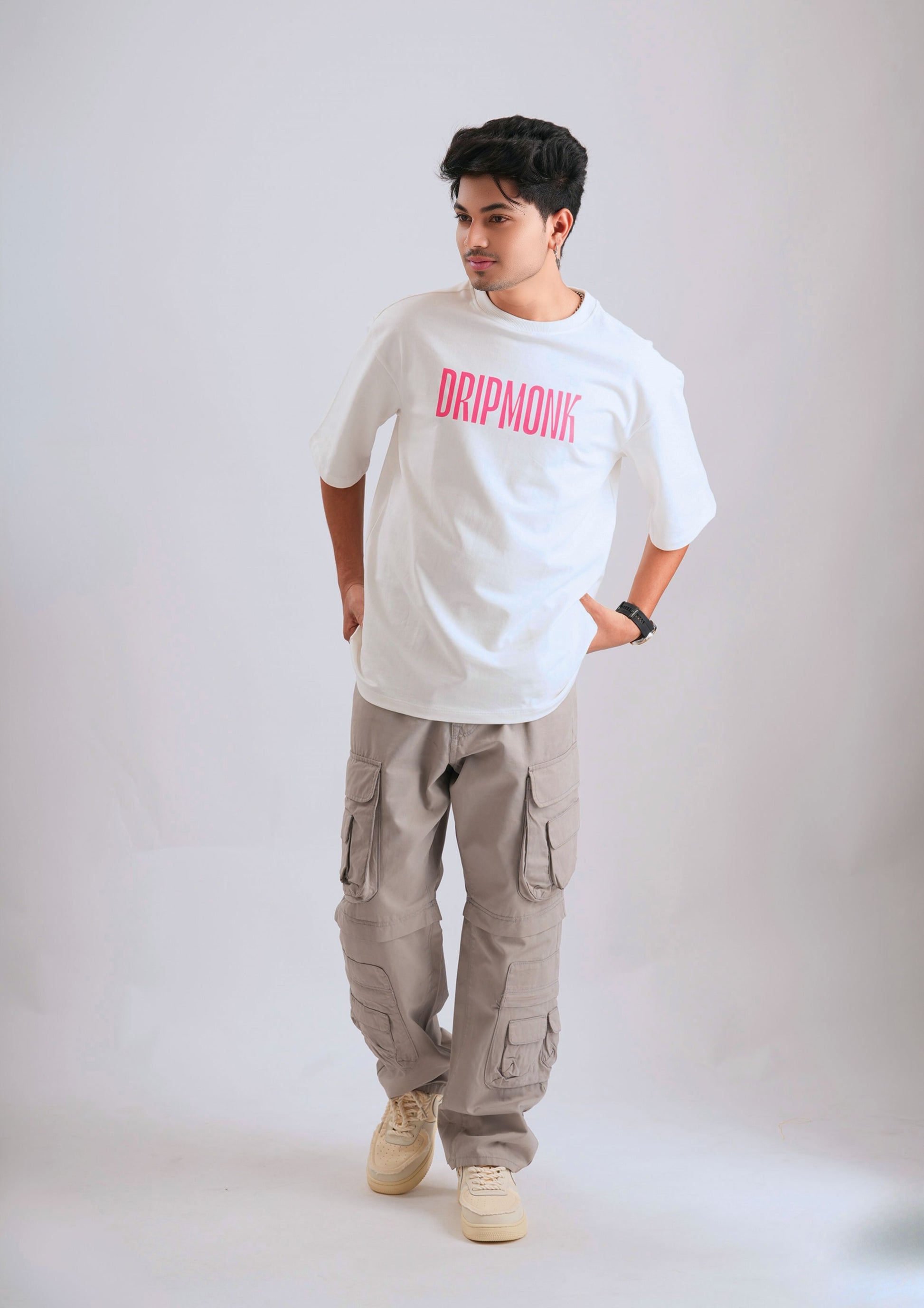 SACRED ANGEL OVERSIZE TEE-Oversize Tee 100% Cotton French Terry