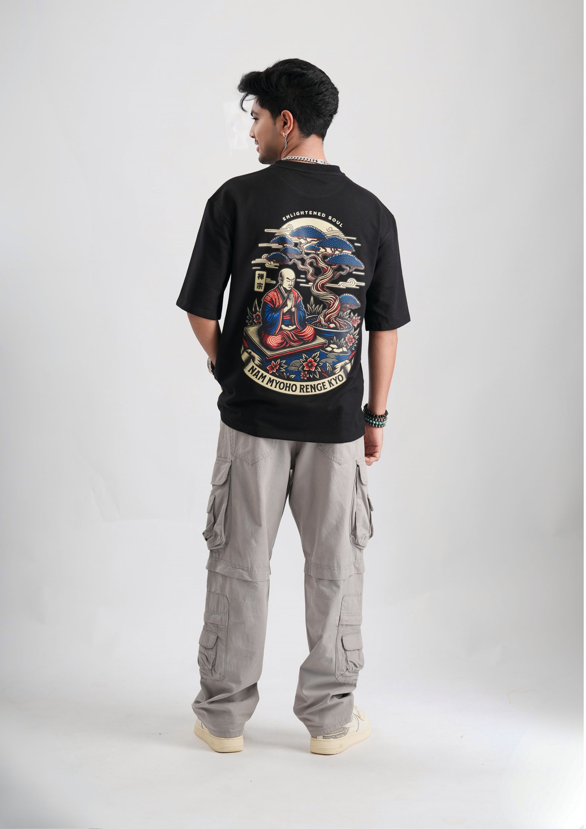 NAM MYOHO RENGE KYO-Oversize Tee 100% Cotton French Terry