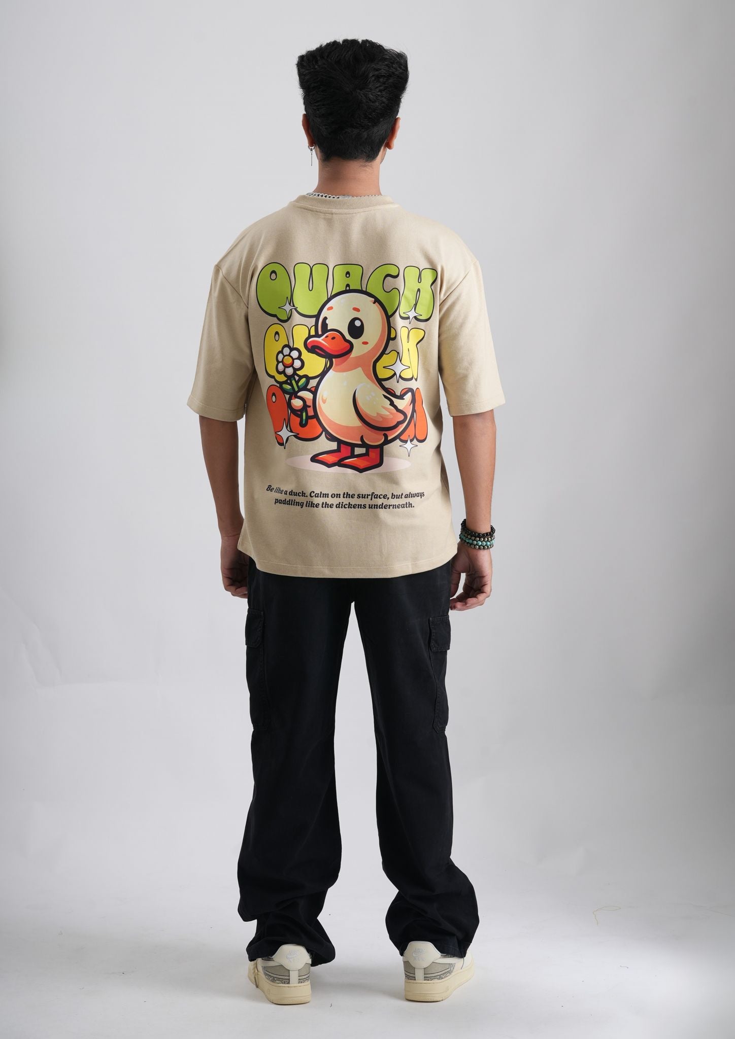 QAUCK-Oversize Tee 100% Cotton French Terry