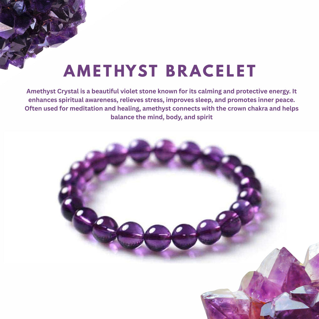 AMETHYST CRYSTAL BRACELET