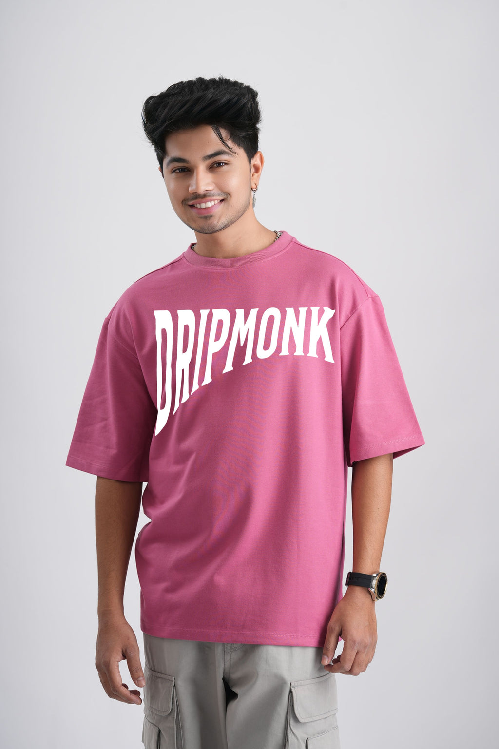 FLAMINGO-Oversize Tee 100% Cotton French Terry