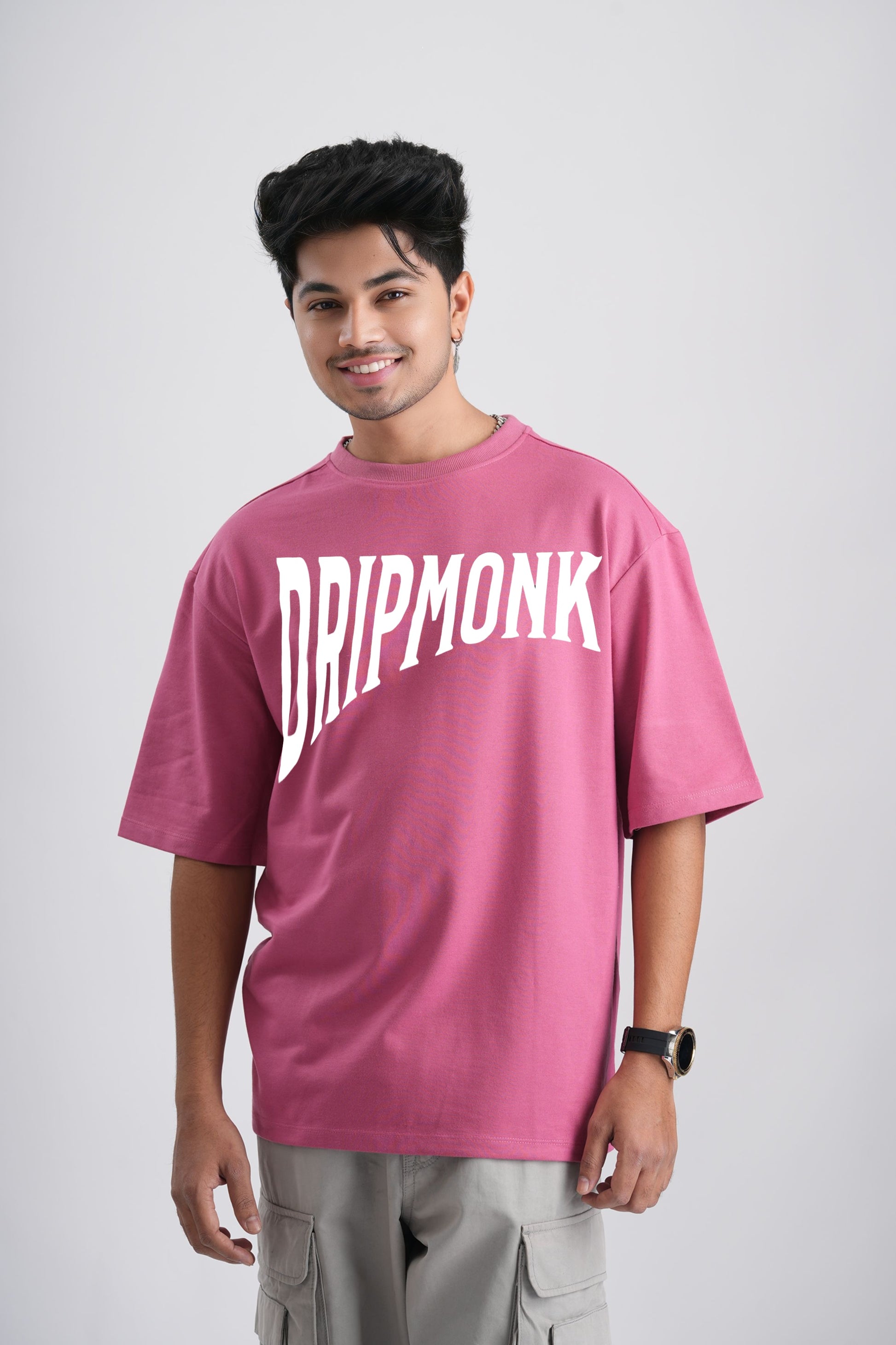 FLAMINGO-Oversize Tee 100% Cotton French Terry